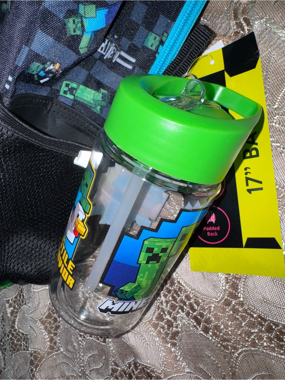 Brand New Minecraft Backpack 5pc Set - Picture 7 of 7